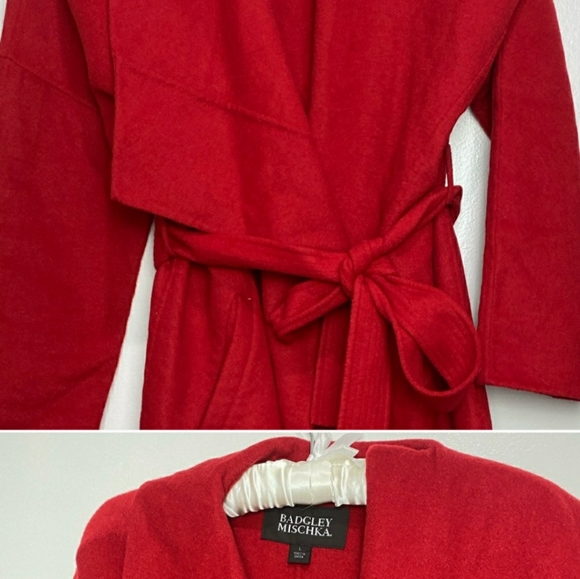 Badgley Mischka Beautiful Wool Coat. - Picture 3 of 5